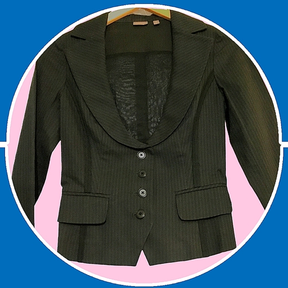 Halogen Lightweight Cotton Pinstripe Blazer Size XS - Picture 6 of 10